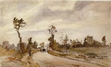  Saint Pintura - camino a saint germain louveciennes 1871 Camille Pissarro